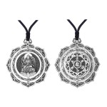 925 Silver Samantabhadra Bodhisattva Guardian Pendant - Dragon & Snake Zodiac Birth Buddha